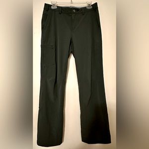 REI hiking pants. Dark gray. Snap closure.